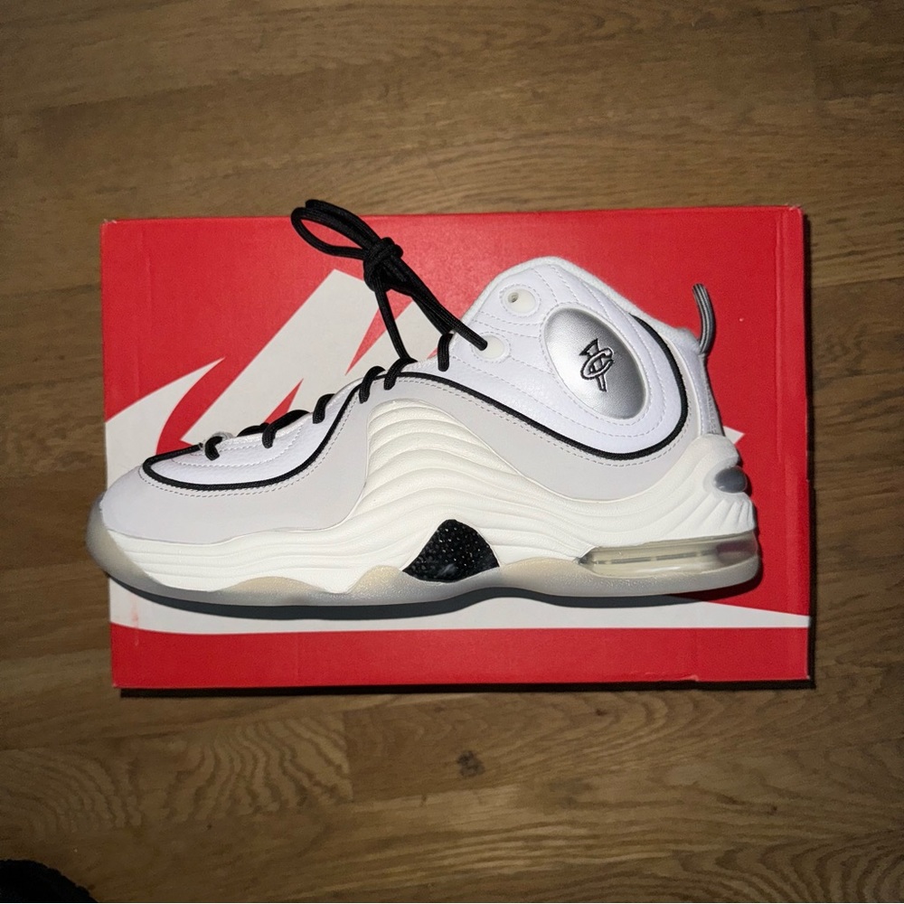 nike air penny 2 - white/black/silver
